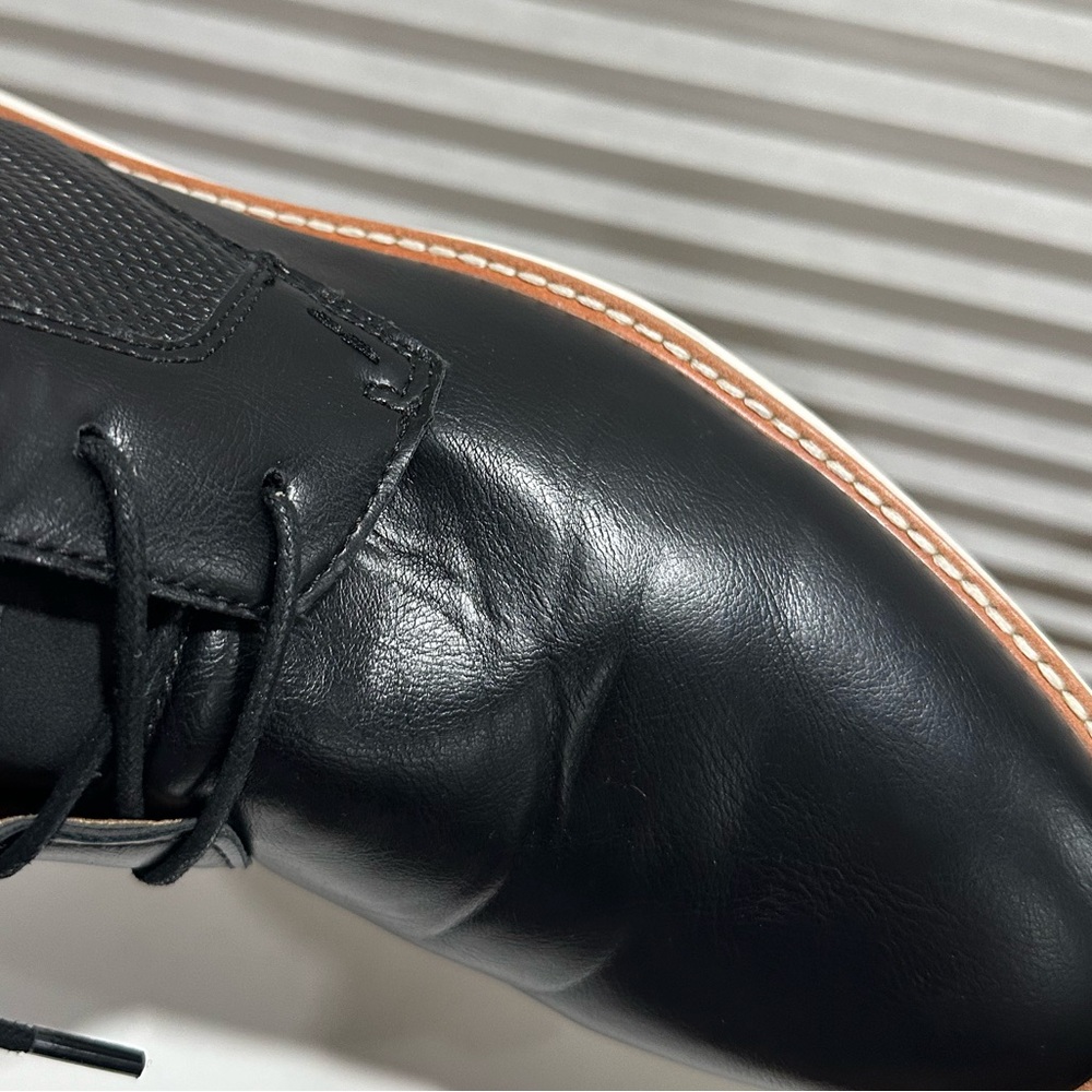 👞MADDEN👞 Lace Up Chukka Dress Boot Black Size: 9 - Picture 7 of 13